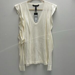 BCBG Maxazria sweater. Open shoulders. Lightweight.